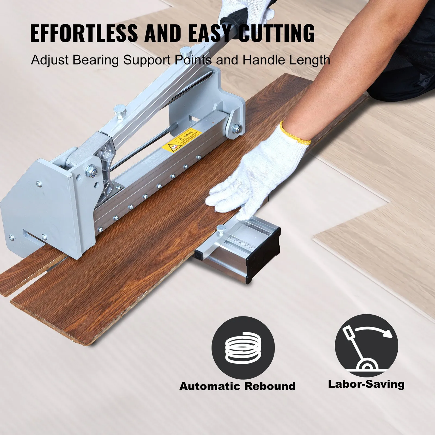 VEVOR Floor Cutter 13 inch, Cuts Vinyl Plank, Laminate, Engineered Hardwood, Siding, -$85