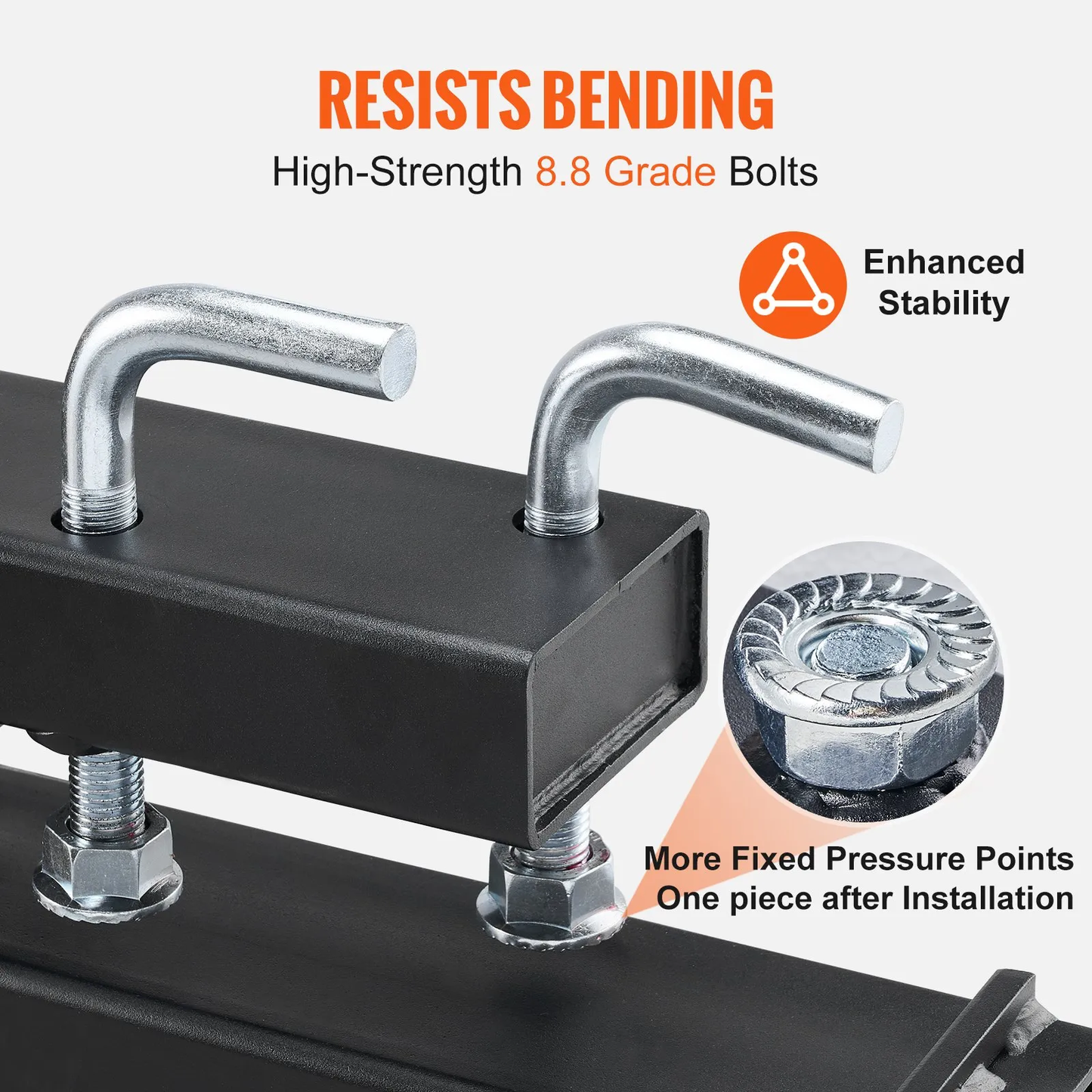 VEVOR Pallet Forks, 4000 lbs Clamp on Pallet Forks, 60" Total Length Heavy Duty Pallet Forks