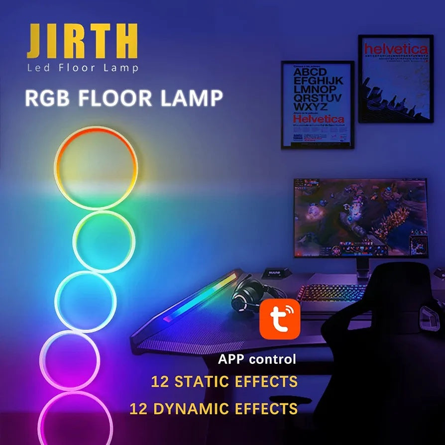 BNIB-JIRTH Floor Lamp Levels Super Bright Floor Lamps-42 inch Standing Light