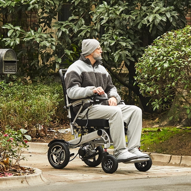 Brand New Assemble Brushless Folding Electric Wheelchair 300W Power Wheelchair, 12.4mi Range,-$1000