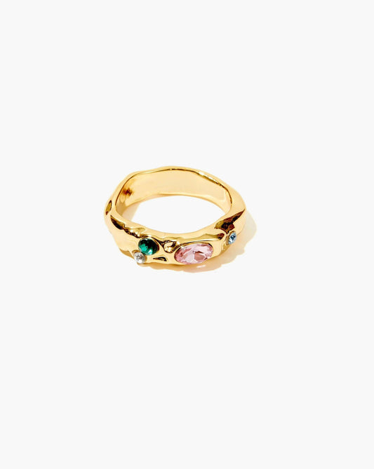 Brand New En Route Mezzogiorno Gold Ring – Size 9 | Premium Plated Jewelry ,-$15