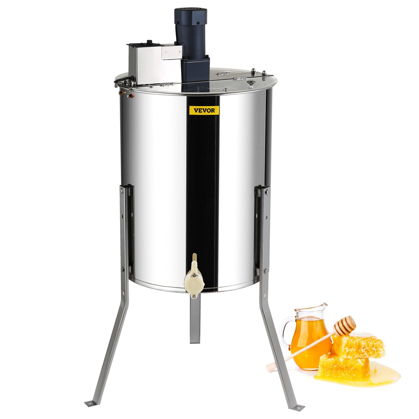 VEVOR Electric Honey Extractor, 4/8 Frames Honey Spinner Extractor, Stainless Steel Beekeeping,-$260