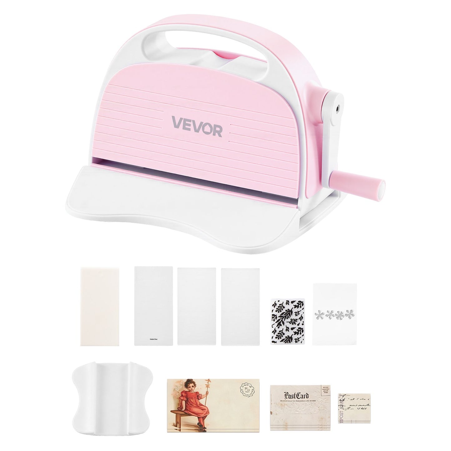 VEVOR Manual Die Cutting and Embossing Machine, 3" Opening, Portable Die Cut Machine Set,-$30