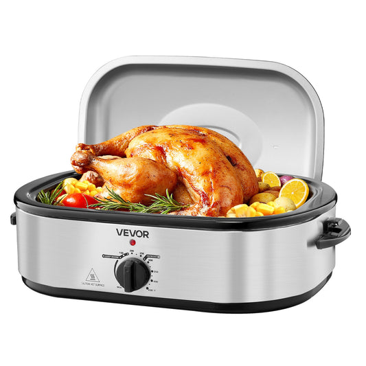 VEVOR Roaster Oven, 14QT Fast-Cooking Turkey Roaster, 150-450℉ Adjustable Temperature,-$50
