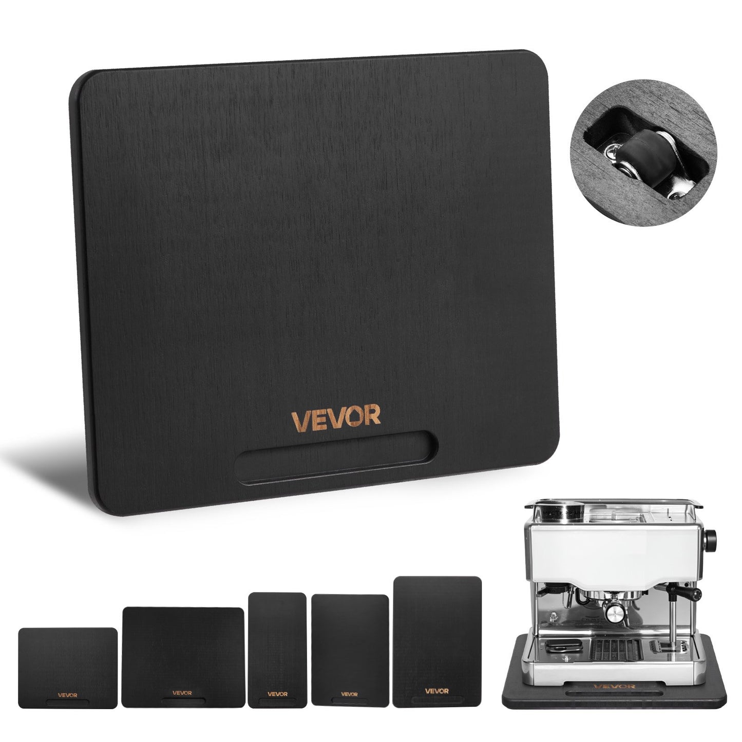 VEVOR Appliance Slider, Small 10.5 x 13-inch, Rolling Sliding Tray with Silent Rubber Wheels,-$20
