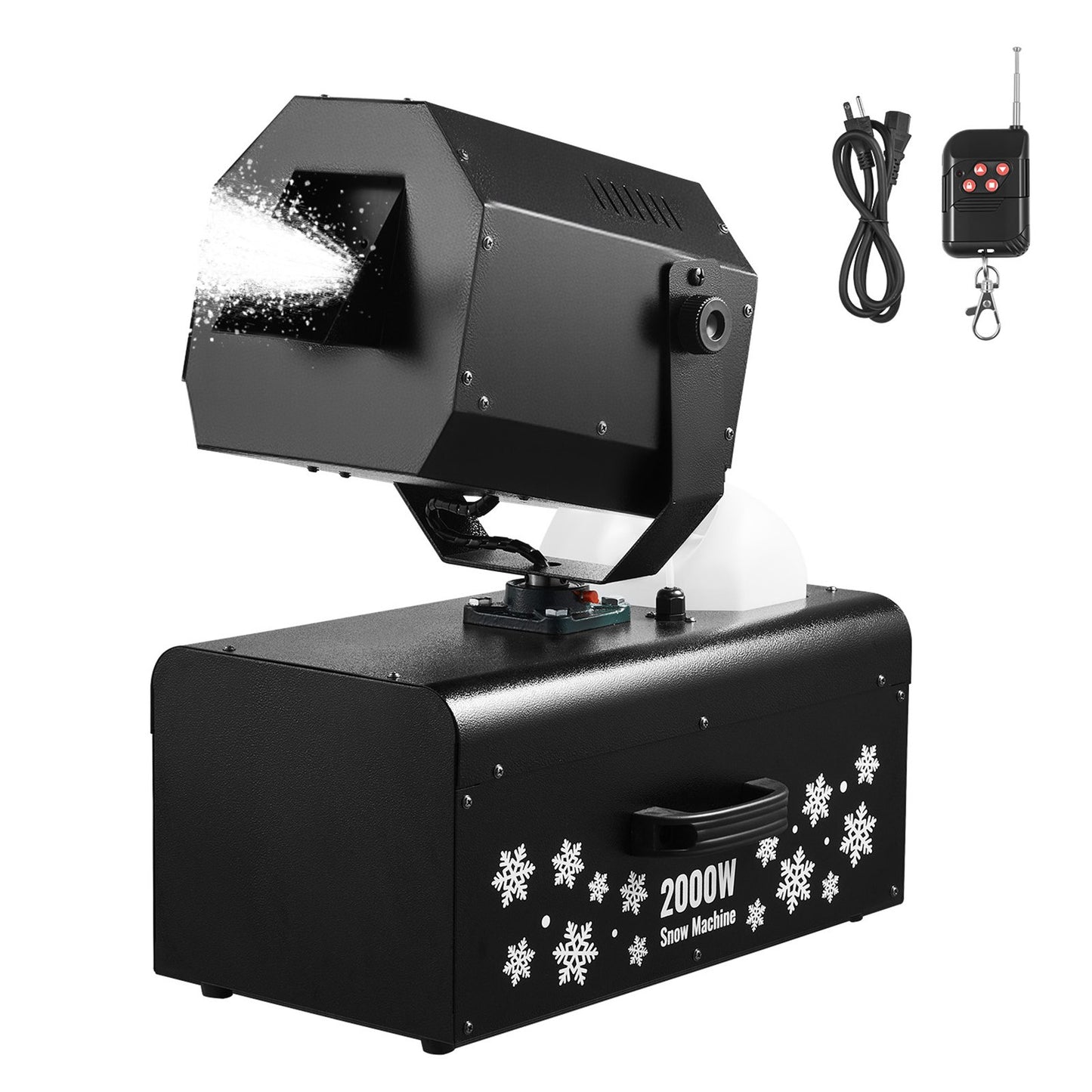 VEVOR Snow Machine, 2000W 90°Shaking Head Snow Maker by Wireless/Wired Remote Control,-$135