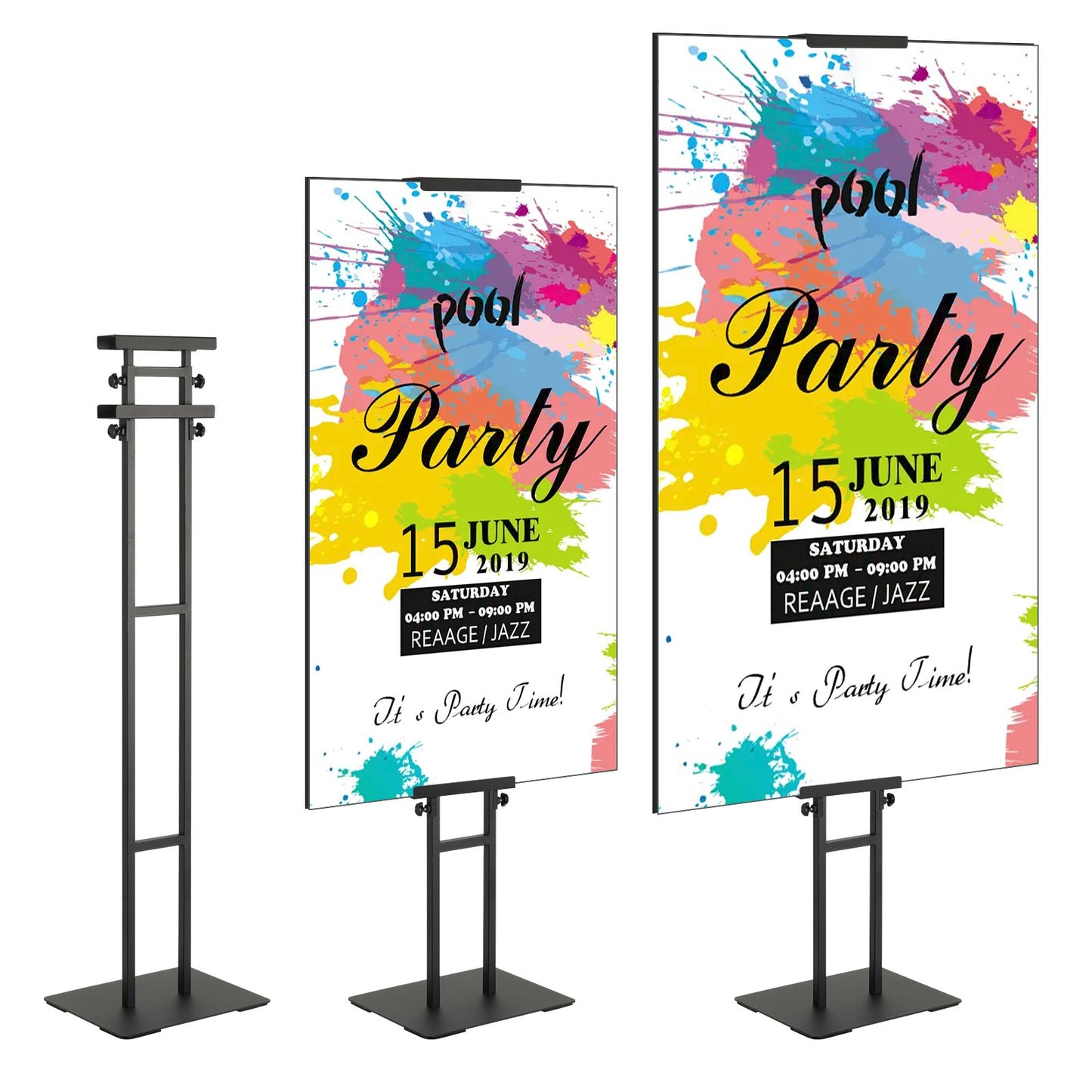 VEVOR Poster Stand, Adjustable Height Up to 75", Double-Sided Heavy Duty Pedestal Sign Holder,-$25