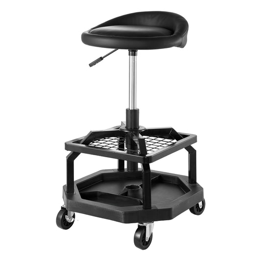 VEVOR Rolling Shop Stool, Pneumatic Garage Seat/Work Stool with 300 lbs Capacity,-$85