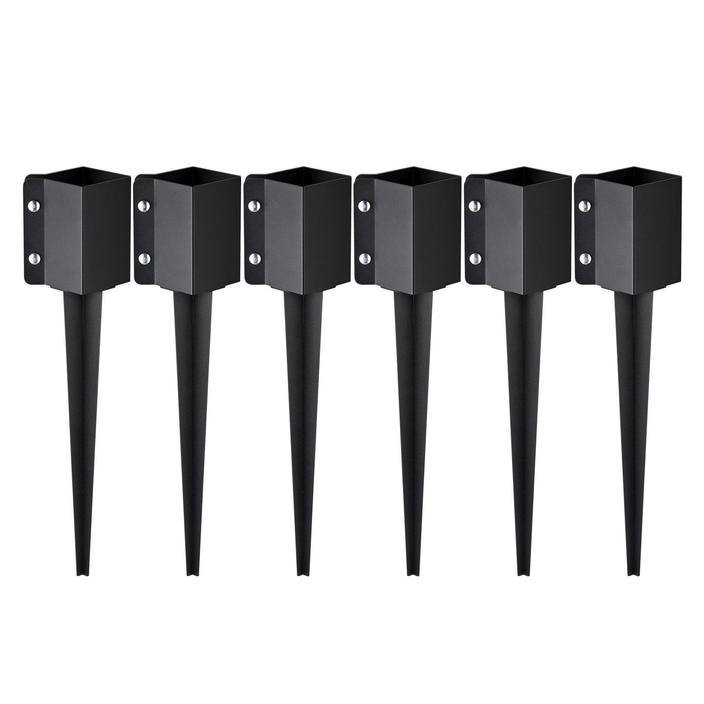 VEVOR Fence Post Anchor Ground Spike, 6 Pack 24 x 4 x 4 In Outer Diameter (Inner3.5 x3.5 In)-$55