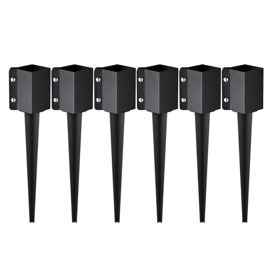 VEVOR Fence Post Anchor Ground Spike, 6 Pack 24 x 4 x 4 In Outer Diameter (Inner3.5 x3.5 In)-$55