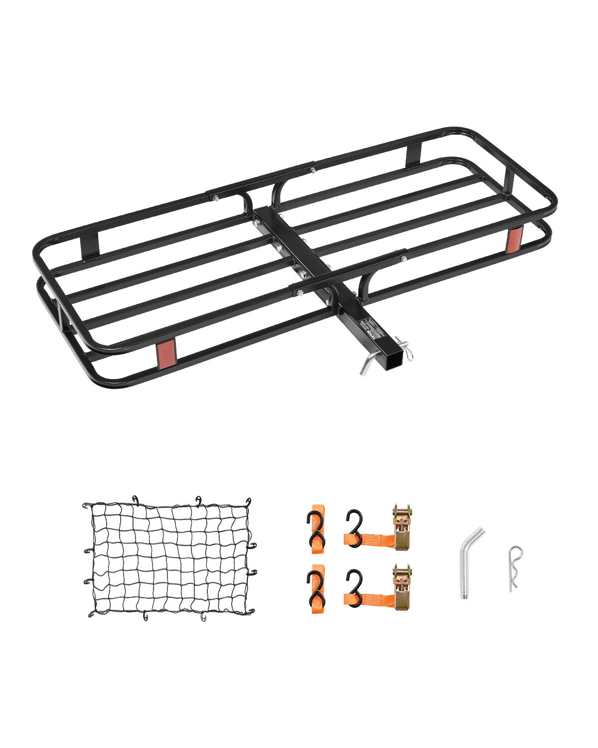 VEVOR 53" x 19" x 5", Hitch Cargo Carrier, 500 lbs Capacity Hitch Cargo Carrier with Hitch Stabilizer,-$70