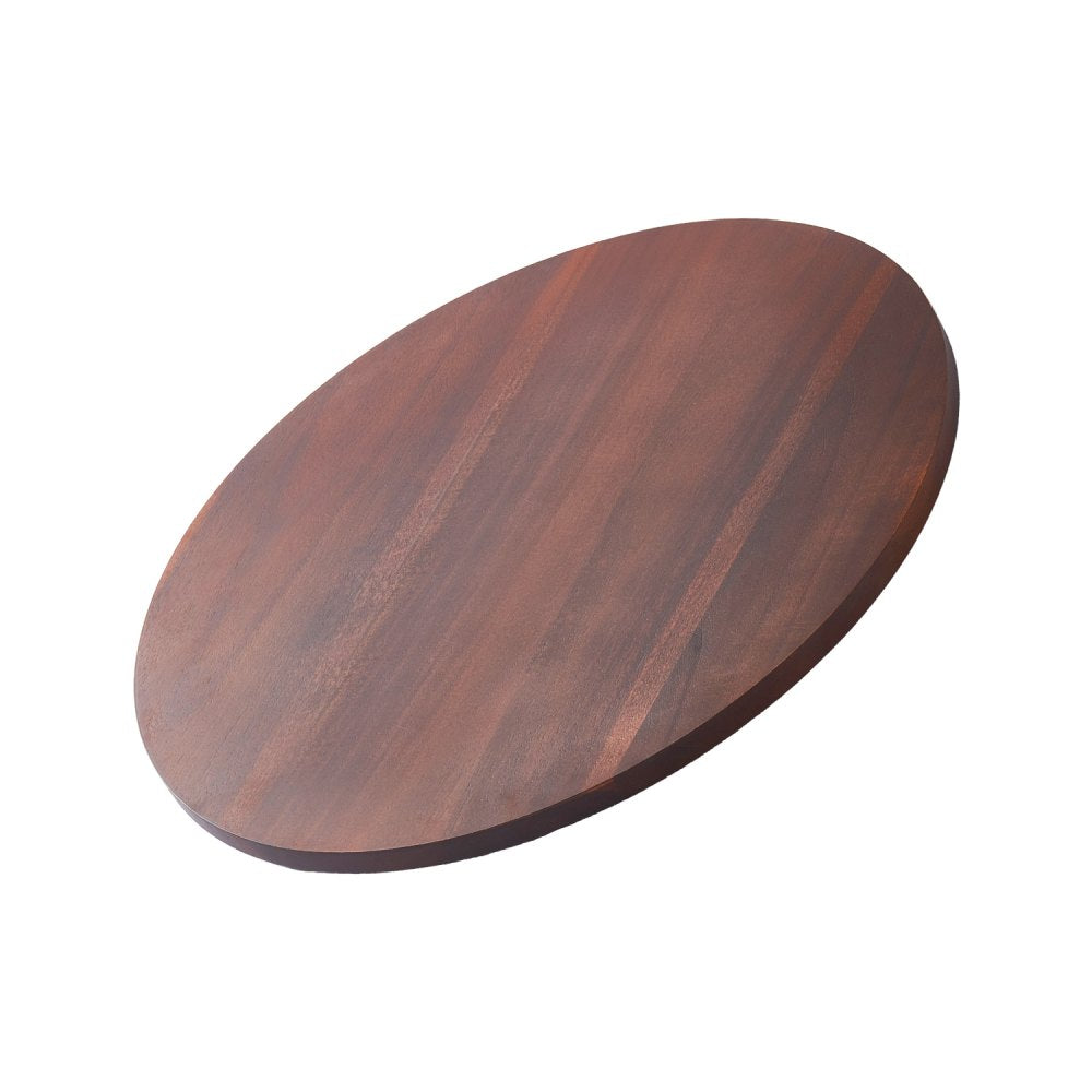 VEVOR 24 in Wood Lazy Susan Turntable, 360° Rotation Round Clear Tabletop Rotating Tray,-$60