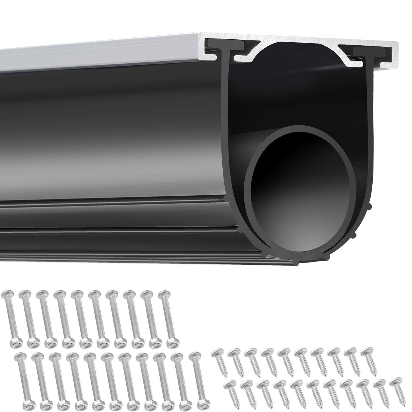 VEVOR Garage Door Seals Bottom Rubber, U Shape +O Ring Garage Door Bottom Weather Seal,-$25