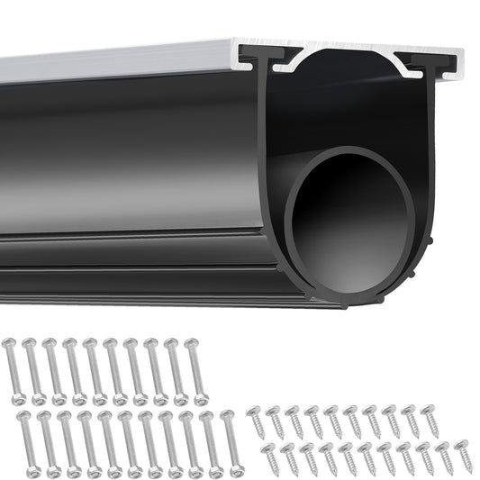 VEVOR Garage Door Seals Bottom Rubber, U Shape +O Ring Garage Door Bottom Weather Seal,-$25
