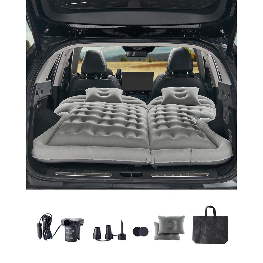 VEVOR Car Air Mattress, Inflatable Car Camping Mattress, Flocking Thickened Travel Beds, Comfortable,-$45