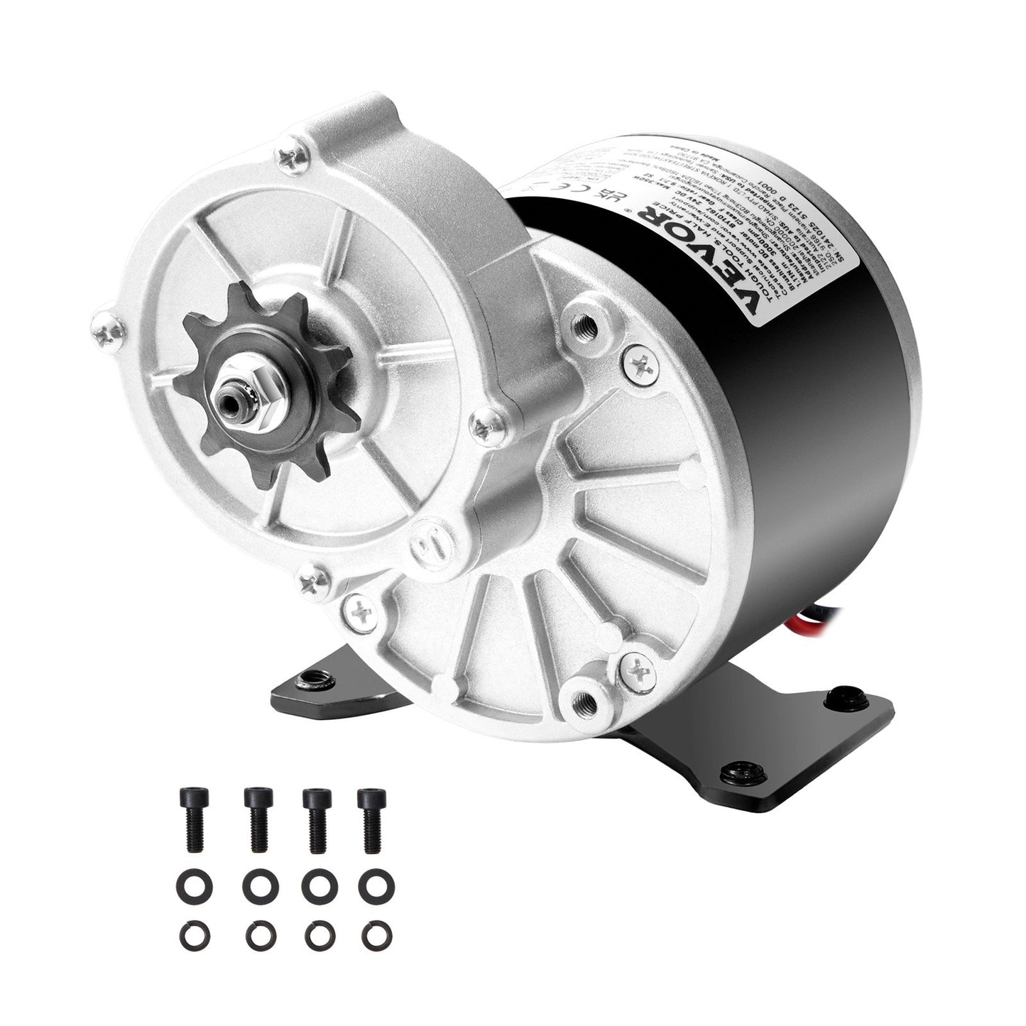 VEVOR 350W Electric Powerful DC Motor, 24V 3000rpm Go Kart Electric Brushed Motor,-$40
