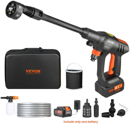 VEVOR Cordless Pressure Washer, 652-PSI 1.1 GPM Portable Power Cleaner, Handheld High-Washer Gun,-$70
