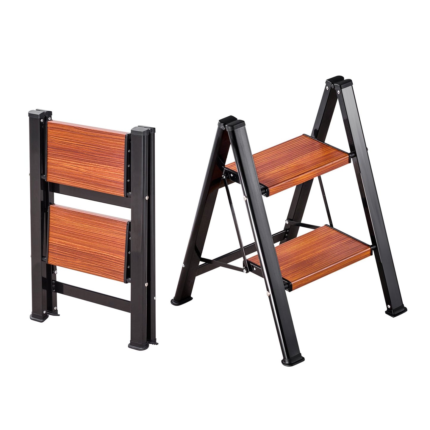 VEVOR 2 Step Ladder, Folding Step Stool with Wide Anti-Slip Pedal and Comfort Handgrip,-$30