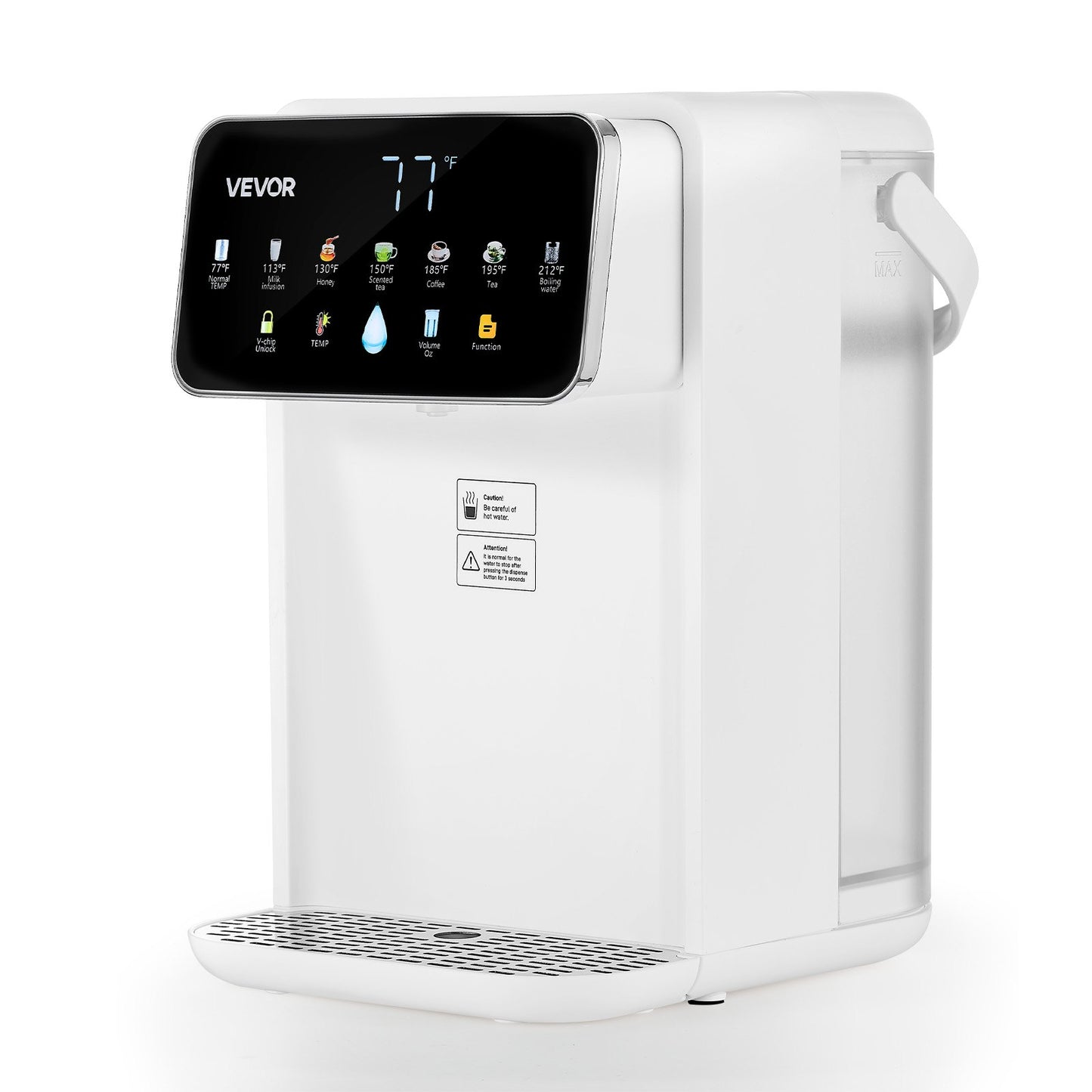 VEVOR Instant Hot Water Dispenser, Countertop Boiling Water Dispenser with Adjustable 7 Temperatures,-$55