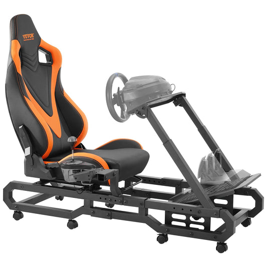 VEVOR Racing Wheel Stand with Wheels For Logitech G923/G920/G29, Heavy Duty Steel Driving,-$360