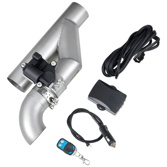 VEVOR Electric Exhaust Cutout, 2.5 Inch Universal Stainless Steel Exhaust Valve Kit W/ One Controller Kit, -$80