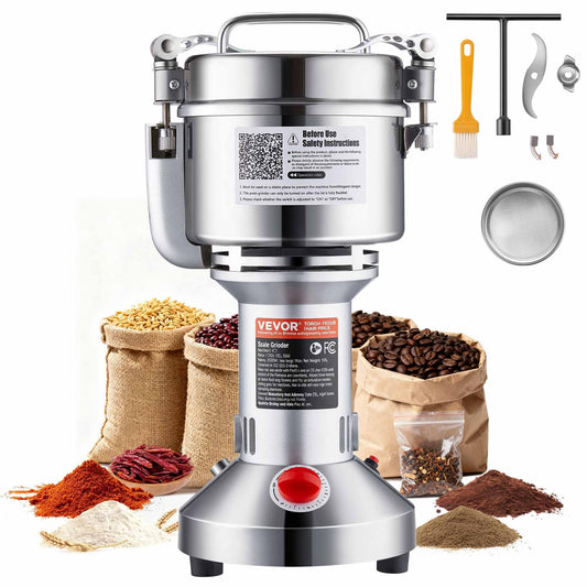 VEVOR 750g Electric Grain Mill Grinder, High Speed 2000W Commercial Spice Grinders,-$65