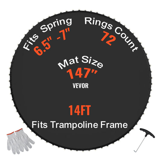 VEVOR Replacement Trampoline Mat, Jumping Mat Fits 14ft Frame, Universal Jumping Mat Trampoline,-$50