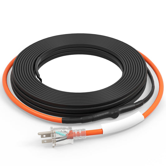 VEVOR Self-Regulating Pipe Heating Cable, 40FT 5W/FT Heat Tape for Pipes Freeze Protection,-$25