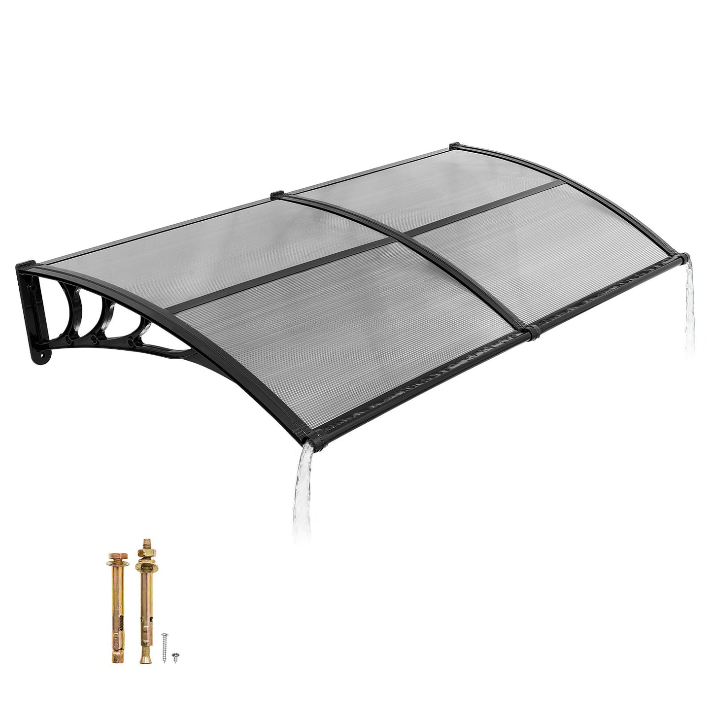 VEVOR Awnings for Door Entrance, 38 x 78 in, Exterior Front Door Window Awnings with Drainage,-$60