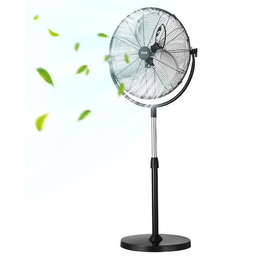 VEVOR Industrial Pedestal Fan, 18 Inch Standing Fan with 45.3 to 57.9 Inches Adjustable Height,-$70