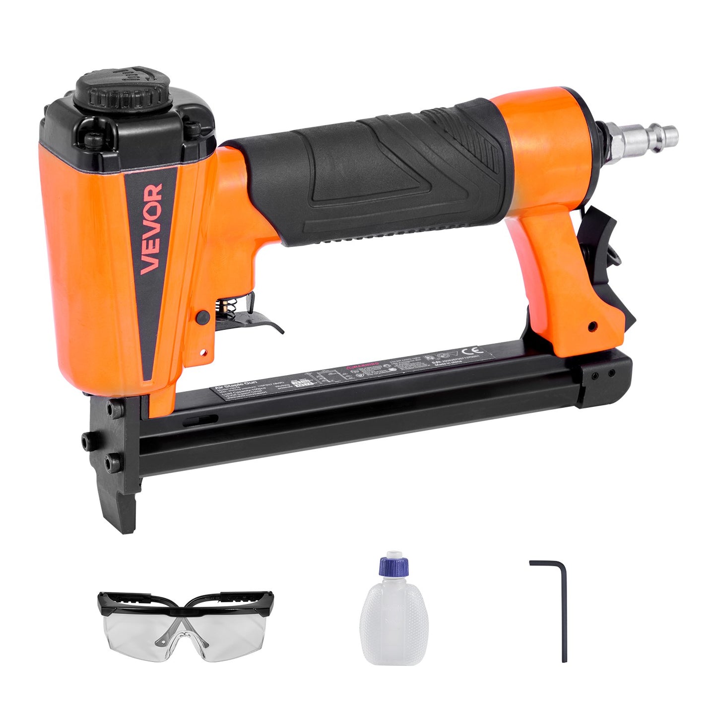 VEVOR Pneumatic Staple Gun, 21 Gauge Pneumatic Upholstery Stapler for 80 Series 1/2-inch,-$20