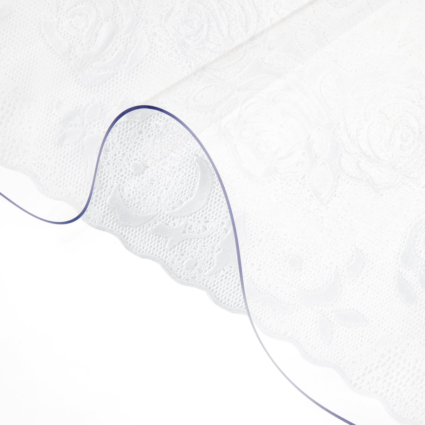 VEVOR Plastic Table Cover 42 x 78 Inch, 2 mm Thick Clear Table Protector, Rectangle Clear Desk Mat,-$35