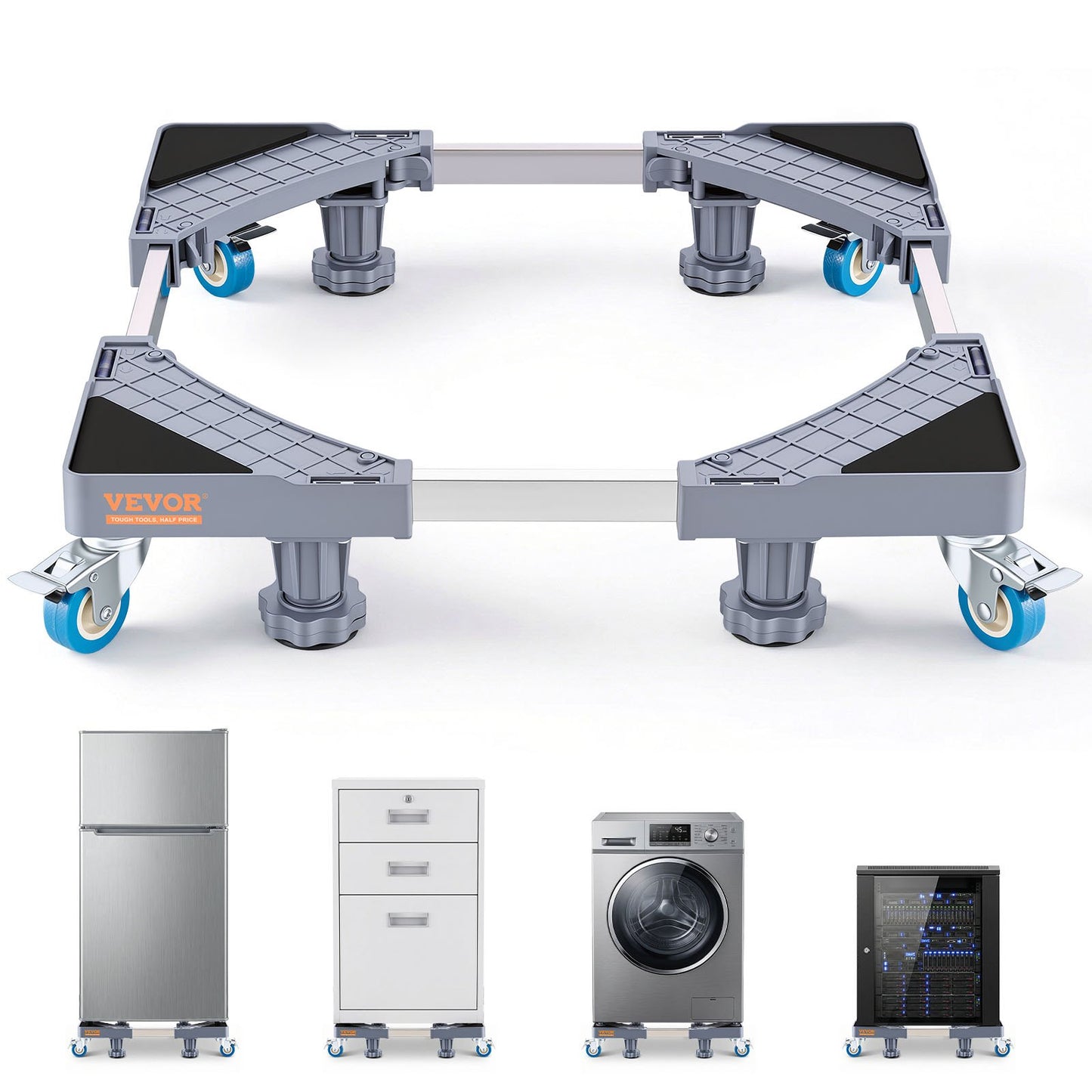 VEVOR Mini Fridge Stand, 400 lbs Load, 4 Strong Feet, 4 Locking Swivel Wheels,-$20