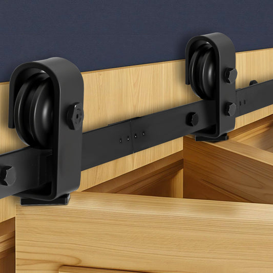 VEVOR Bi-Folding Sliding Barn Door Hardware Track Kit, 36" Top Mount Track Kit, Slide Smoothly,-$35