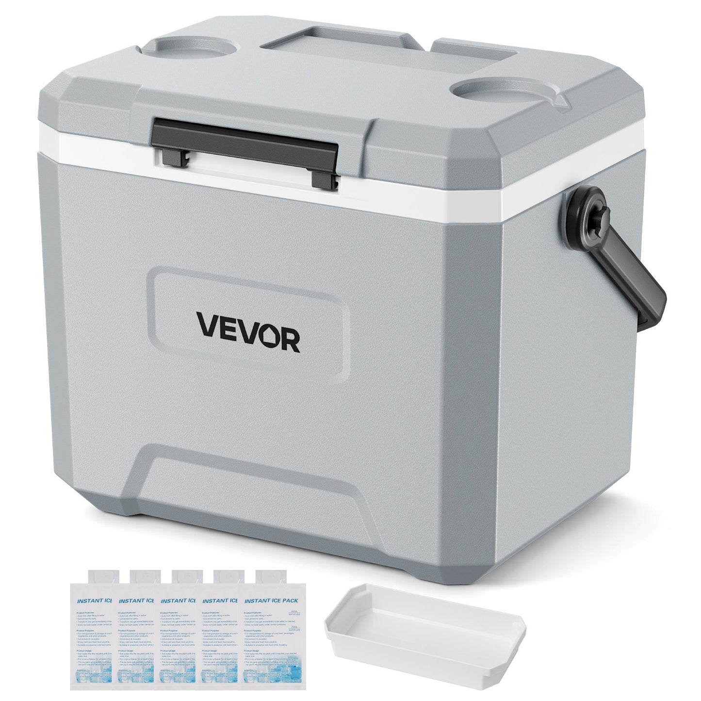 VEVOR Hard Cooler, 17QT Portable Cooler, Leak-Resistant Coolbox Keeps Contents Cool for 48 Hours,-$35