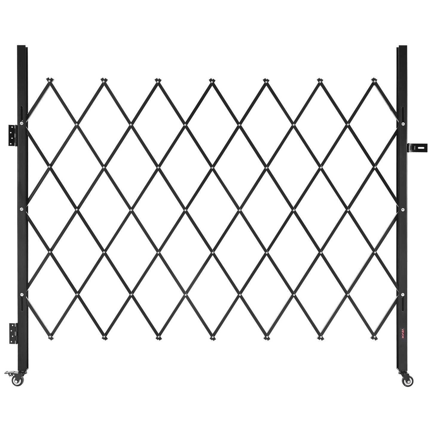 VEVOR Single Folding Security Gate, Lockable Scissor Gate with 360° Swivel Casters,-$85