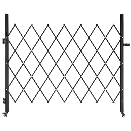 VEVOR Single Folding Security Gate, Lockable Scissor Gate with 360° Swivel Casters,-$85