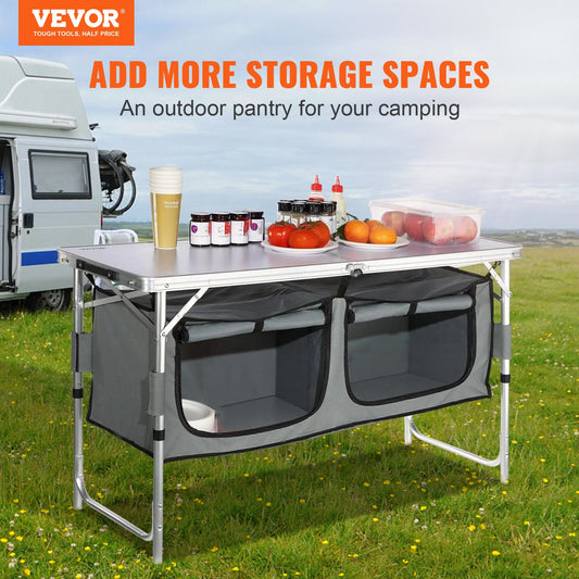 VEVOR Camping Kitchen Table, Quick set-up Folding Camping Table with A Carrying Bag, -$45