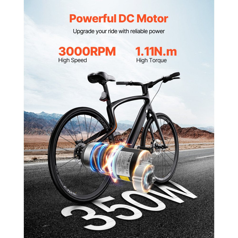 VEVOR 350W Electric Powerful DC Motor, 24V 3000rpm Go Kart Electric Brushed Motor,-$40