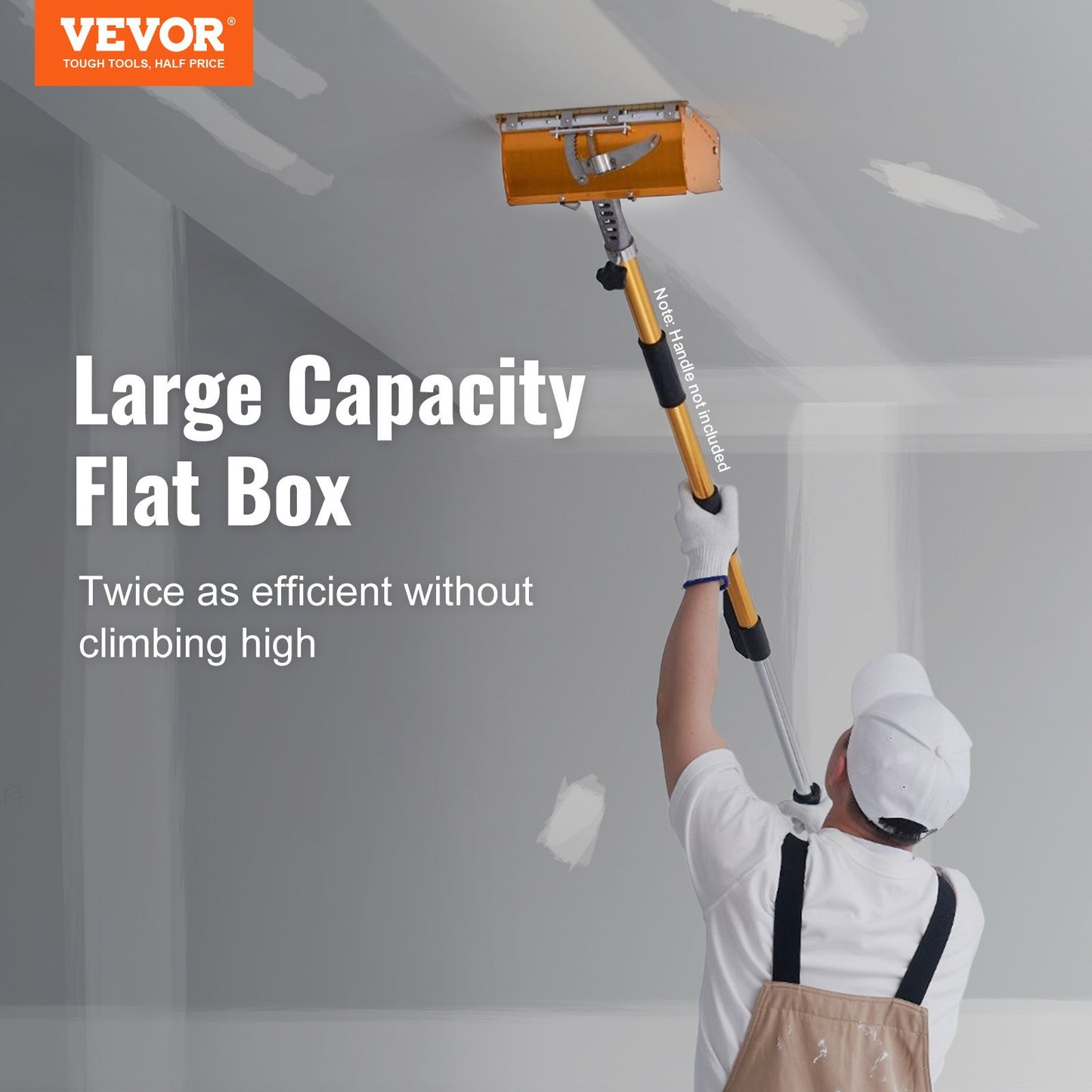 VEVOR Drywall Flat Box, 10-Inch Wide Quick Clean, Aluminum Finishing Mud Box for Plasterboard,-$60