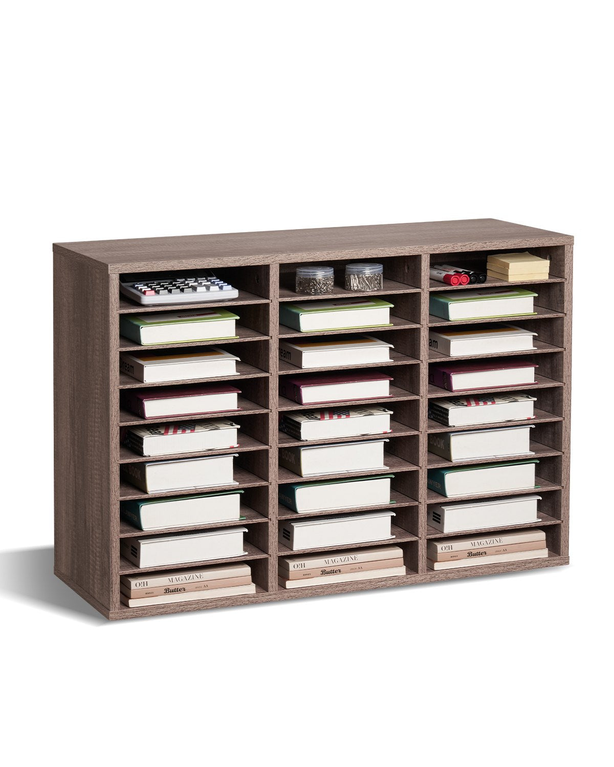 VEVOR Literature Organizer, 27 Compartments Office Mailbox with Removable Shelves,-$65