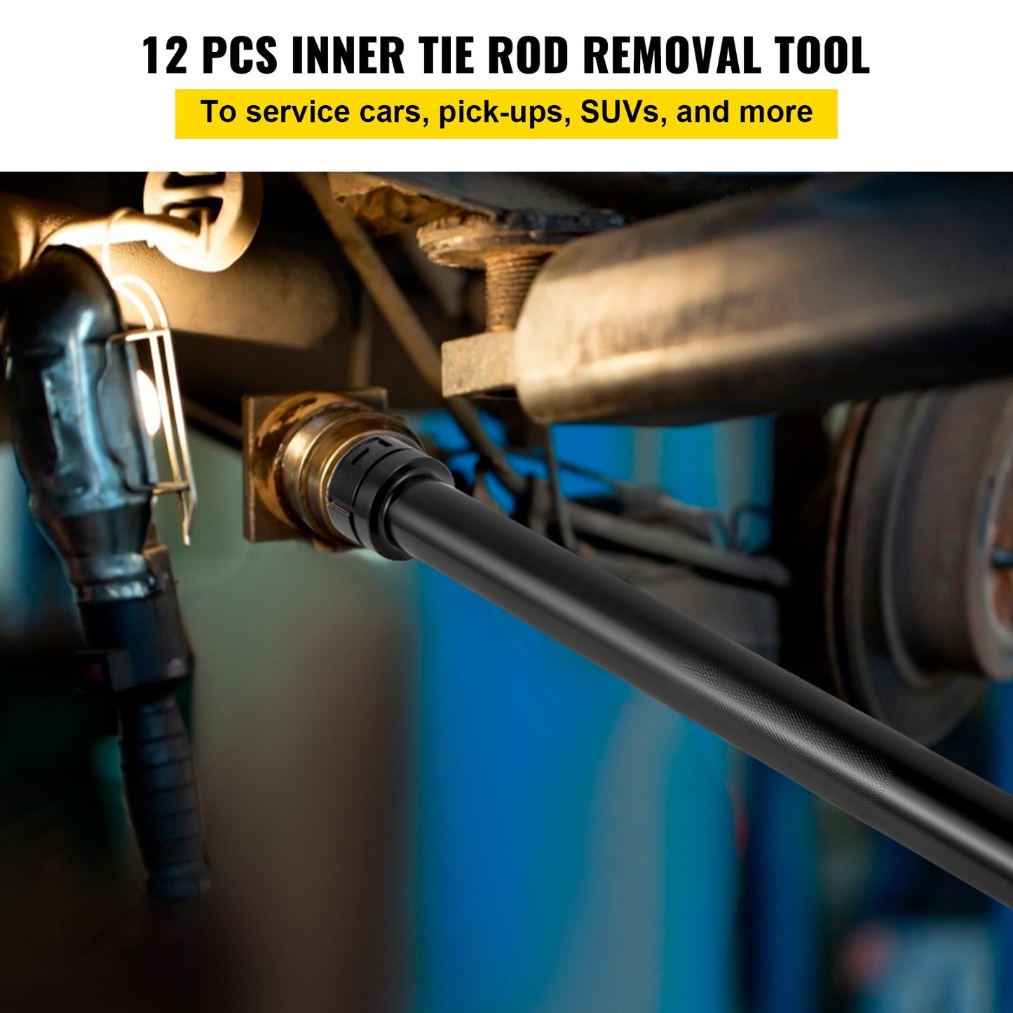 VEVOR Inner Tie Rod Installation Kit, Includes 13 Crowfoot Adapters, Durable 1/2 Inch Drive Tube,-$45