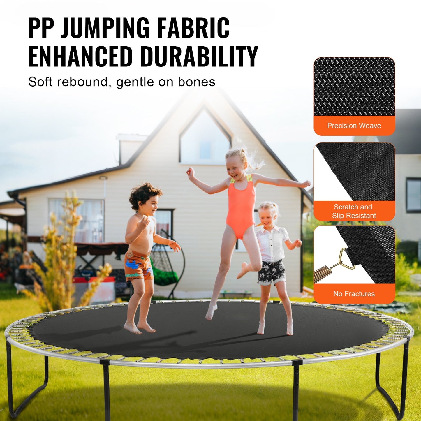 VEVOR Replacement Trampoline Mat, Jumping Mat Fits 14ft Frame, Universal Jumping Mat Trampoline,-$50