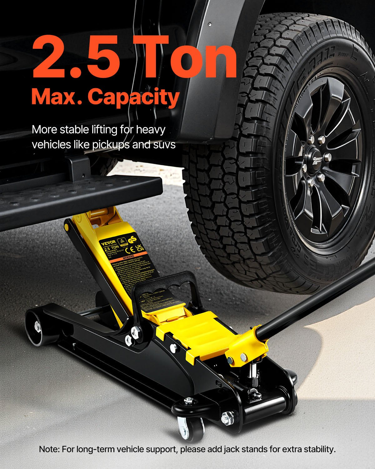 VEVOR Floor Jack, 2.5 Ton Low Profile Floor Jack, Heavy-duty Steel Racing Floor Jack With Single,-$80