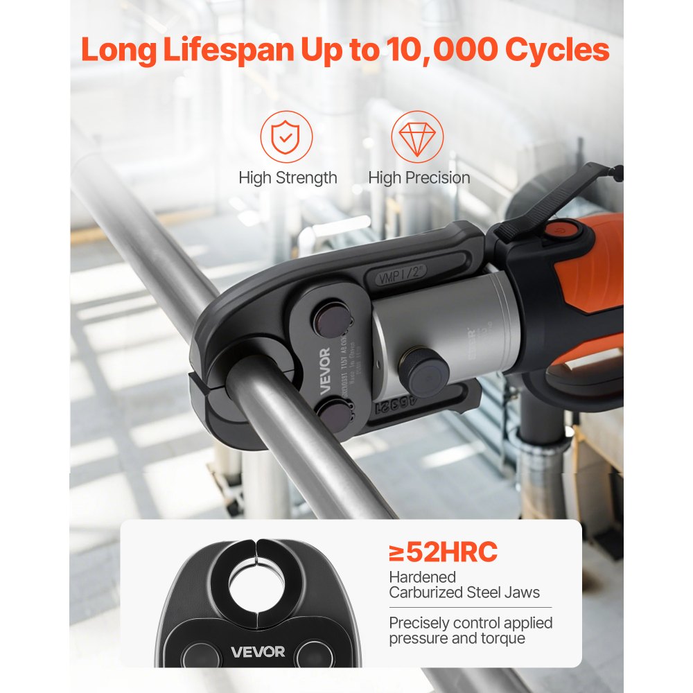 VEVOR VMP Press Jaws, 3PCS Pressing Jaws 1/2", 3/4" & 1" - Compatible with Megapress Carbon,-$210