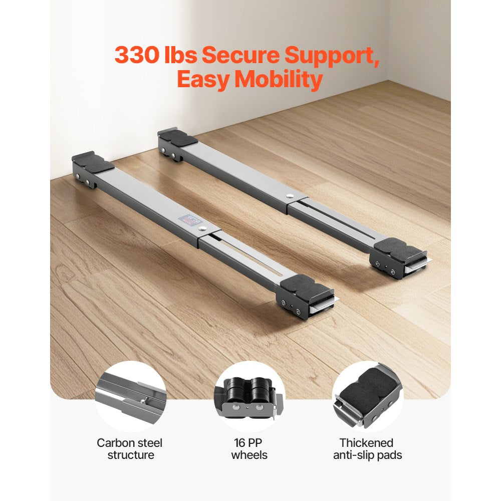 VEVOR Heavy Duty Appliance Rollers, 330 lbs Load Capacity, Furniture Dolly Mobile Roller W/Adj Base,-$20