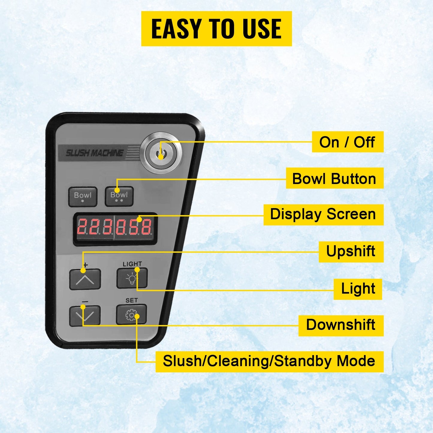 VEVOR Commercial Slushy Machine, 3Lx2 Double Tank Frozen Drink Machine, 24 Cups,-$600