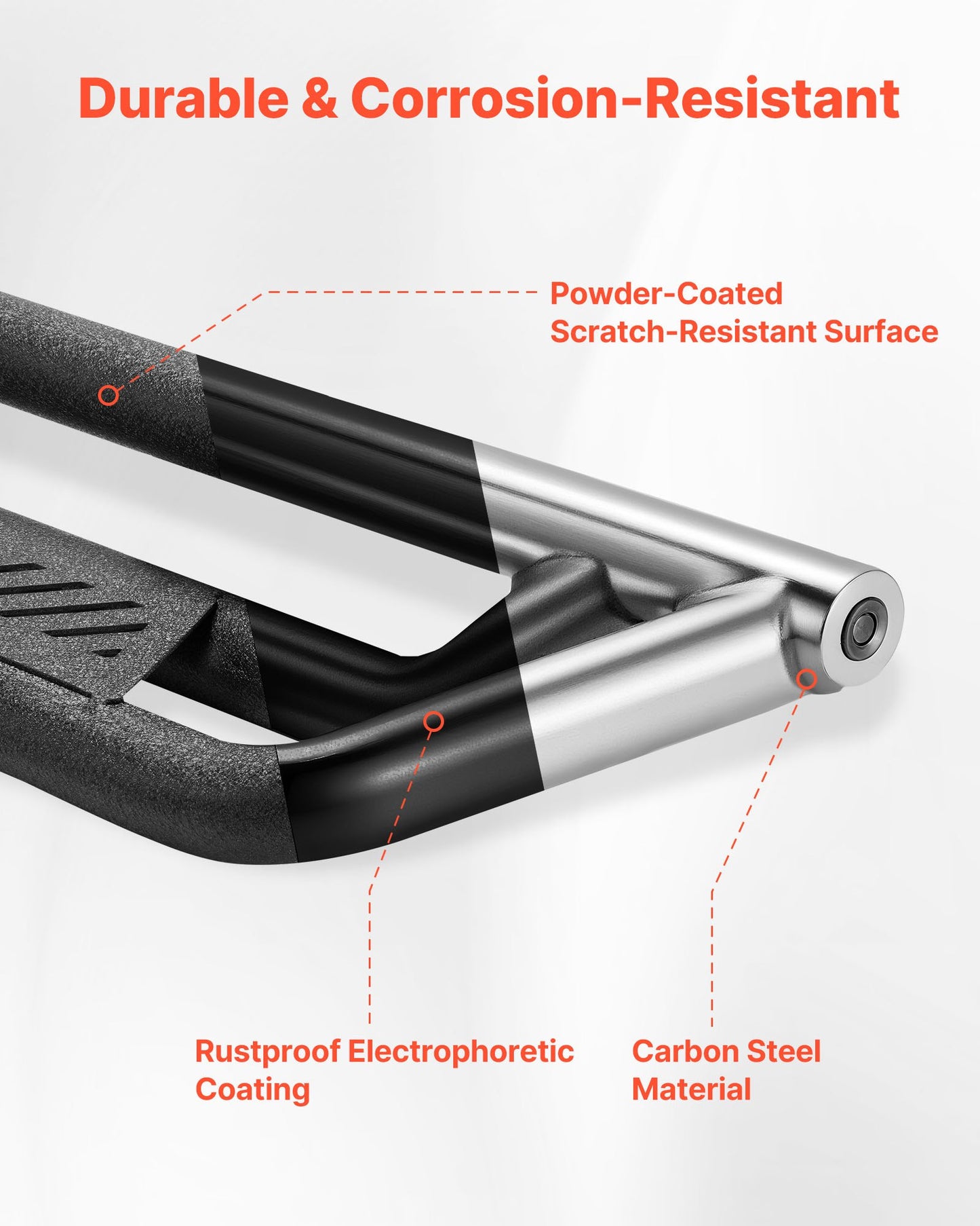 VEVOR Running Boards, 6 Inches Side Steps Compatible with 2019-2025 Dodge Ram 1500 Crew Cab,-$200
