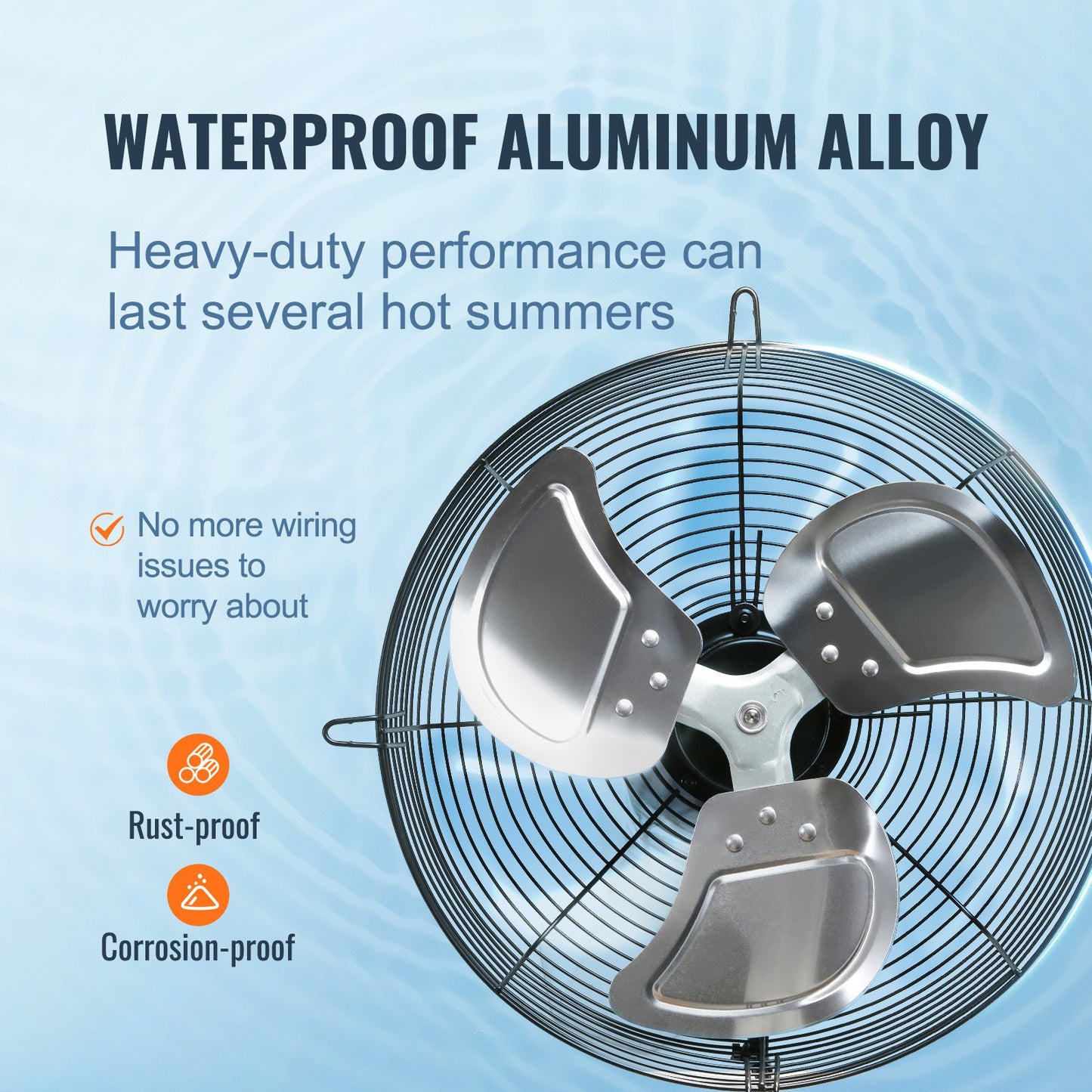 VEVOR 12'' Shutter Exhaust Fan, High-speed 1000 CFM, Aluminum Wall Mount Attic Fan,-$45