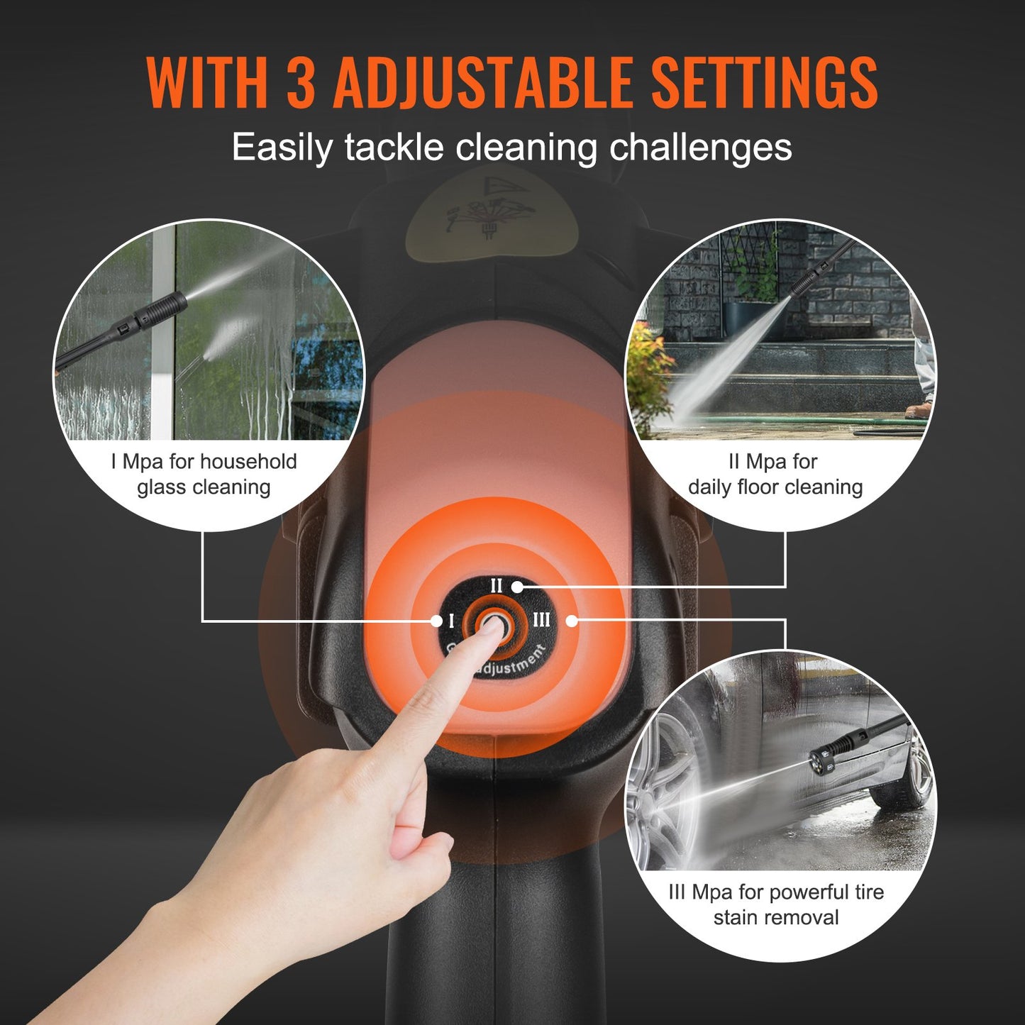 VEVOR Cordless Pressure Washer, 652-PSI 1.1 GPM Portable Power Cleaner, Handheld High-Washer Gun,-$70